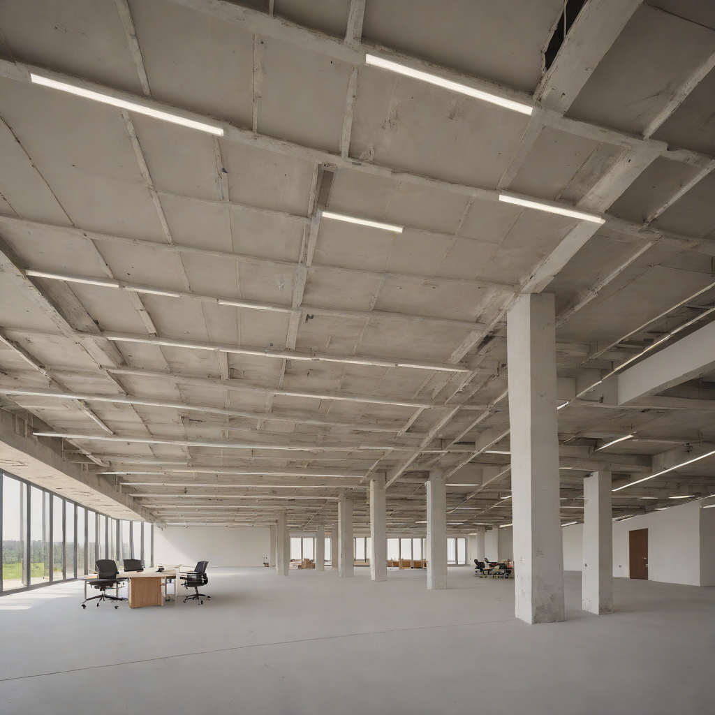 Empty office shell before fit-out